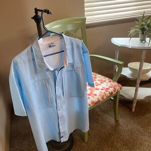 Salt Life Light Blue Casual Button Down Shirt